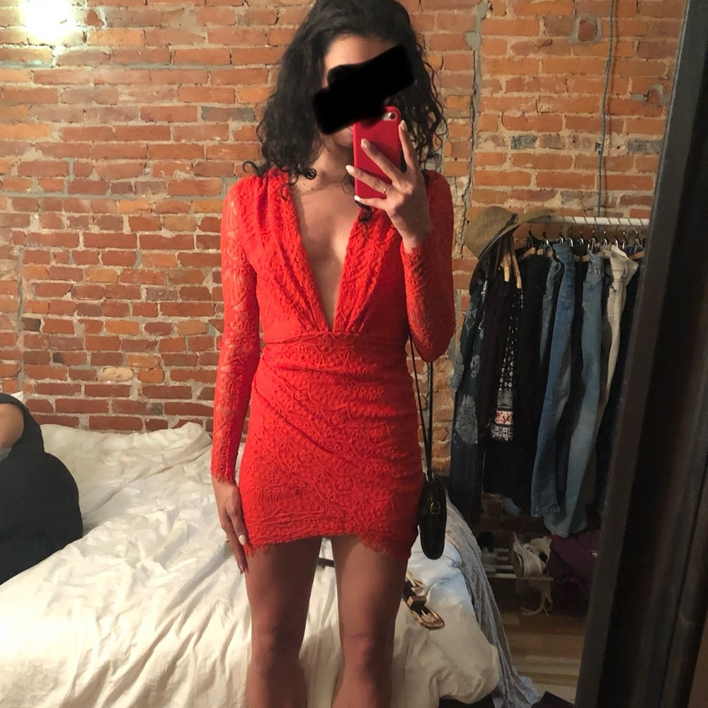 NWT!! Red Lace Minidress